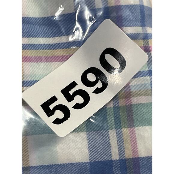 Peter Millar Button Up Collared Shirt Mens Small Plaid Cotton Spread Lightweight - Picture 12 of 12